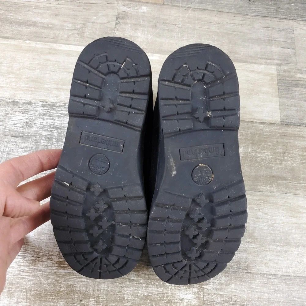 Timberland Premium WP Boots Little Kids Sz 1 1M Black Nubuck‎